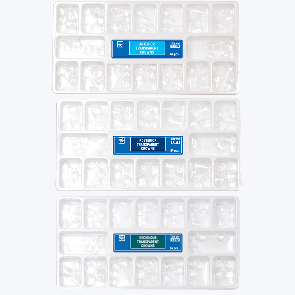 Tor Vm Transparent Crowns 64 pcs- Posterior No 1.911